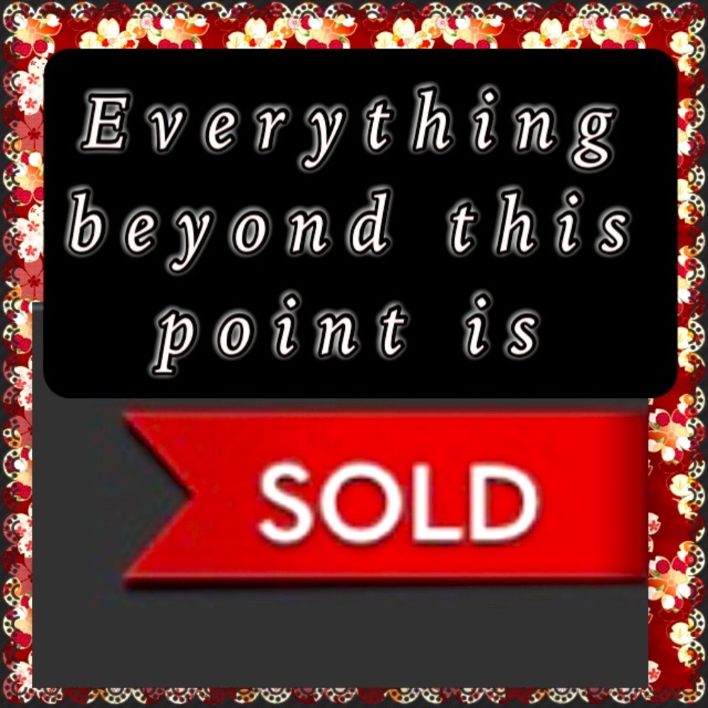 My page “Sold” Marker, Not for Sale